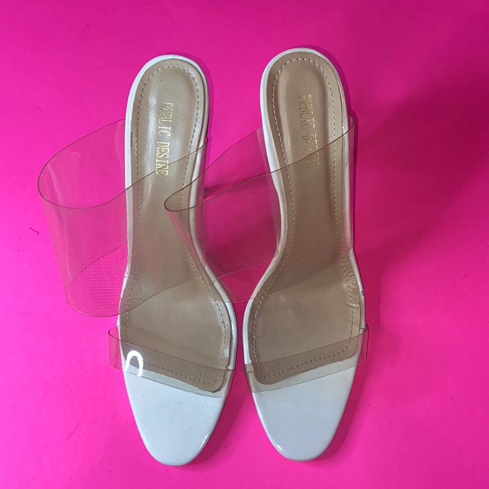 White PVC Heel